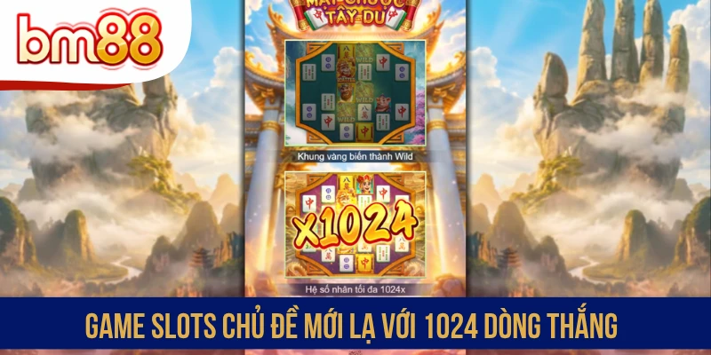 Game slots chủ đề mới lạ với 1024 dòng thắng