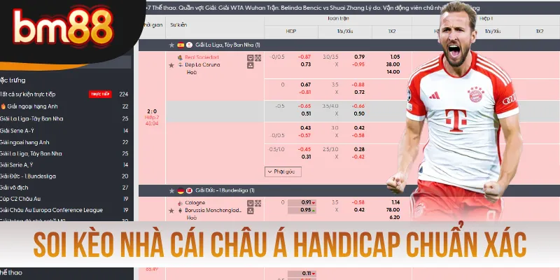 Soi kèo nhà cái châu Á Handicap chuẩn xác